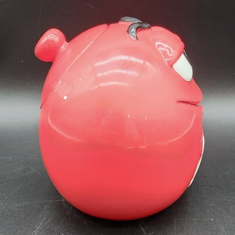 M&M's Red Ceramic Candy Jar Galerie Collectible Character Decor 2001 READ